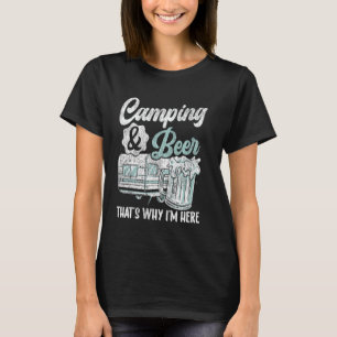 Camiseta Autocaravana Camping Retro Cerveza Caravana Rv Rem