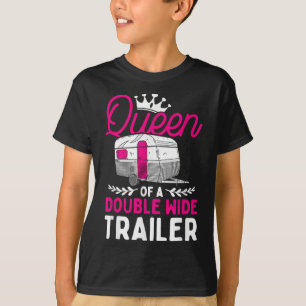 Camiseta Autocaravana Rv Camping Caravana Reina De Una Dobl