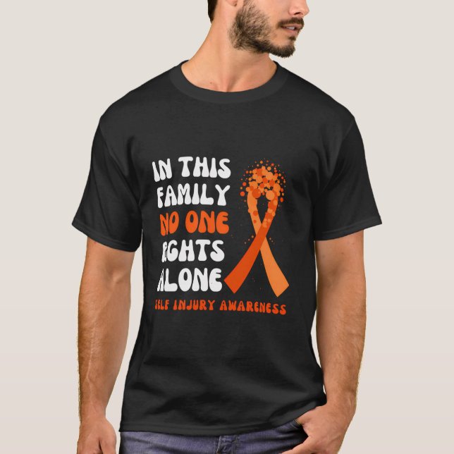 Camiseta Autodaño Concienciación Naranja Ribbon Esperanza F (Anverso)
