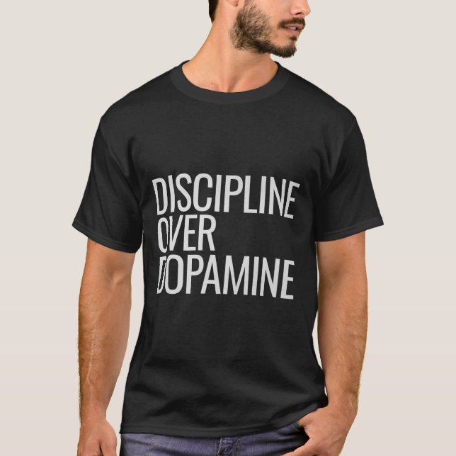 Camiseta Autodisciplina sobre la motivación del entrenamien (Anverso)