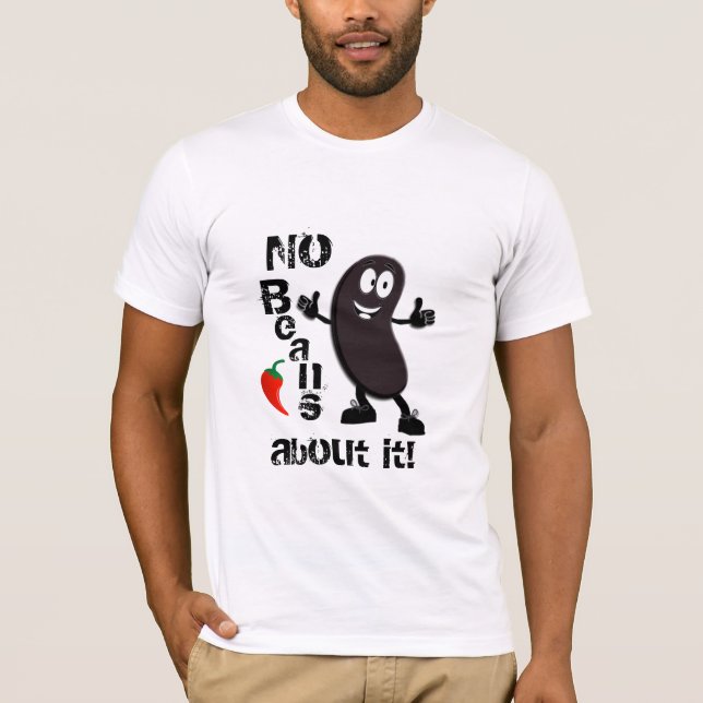Camiseta Autodisparo del chile ningunas habas sobre él (Anverso)
