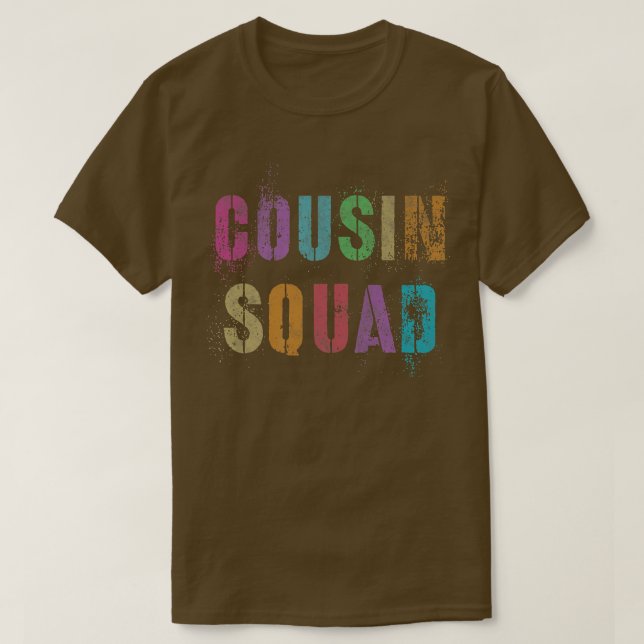 Camiseta Autogr de Rótulo COUSIN SQUAD Abuela Campo de Abue (Diseño del anverso)