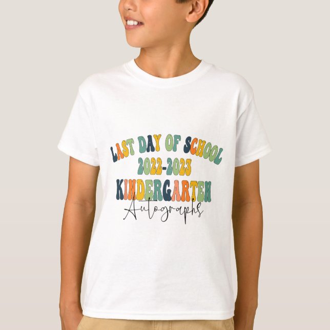 Camiseta Autografías de jardines de infancia 2023 (Anverso)