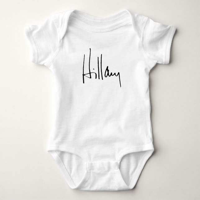 CAMISETA AUTÓGRAFO DE HILLARY CLINTON (Anverso)