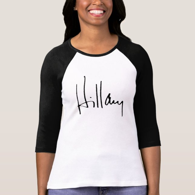 CAMISETA AUTÓGRAFO DE HILLARY CLINTON (Anverso)