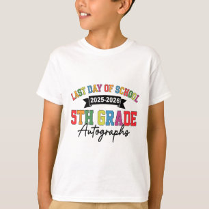 Camiseta Autógrafo del último día de escuela 5º grado G 202