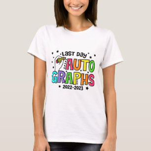 Camiseta Autógrafos Diurales El Último Día De La Escuela Vi