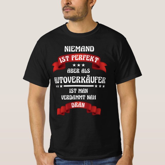 Camiseta Autohändler Autoverkäufer Autohaus Werksatt Auto (Anverso)