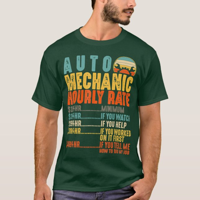 Camiseta Automático Mecánico Automático De Tarifa Horaria G (Anverso)