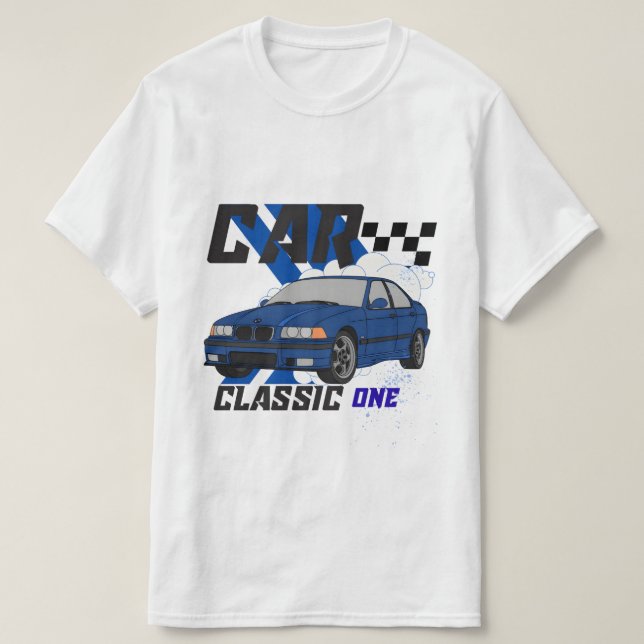 Camiseta Automotiva Vintage Classic One (Diseño del anverso)