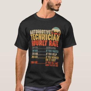 Camiseta Automotive Technician Gifts Funny Hourrate