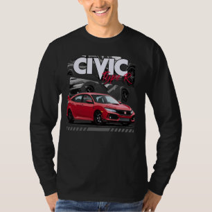 Camiseta Automóvil japonés tipo Civic R FK8