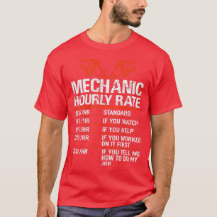 Camiseta Automóvil mecánico de regalo por hora