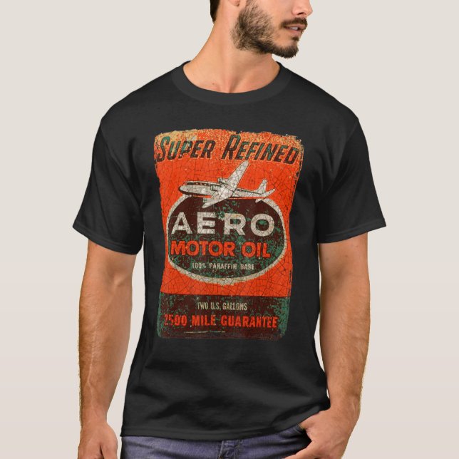 Camiseta Automóvil mecánico Fly Retro (Anverso)