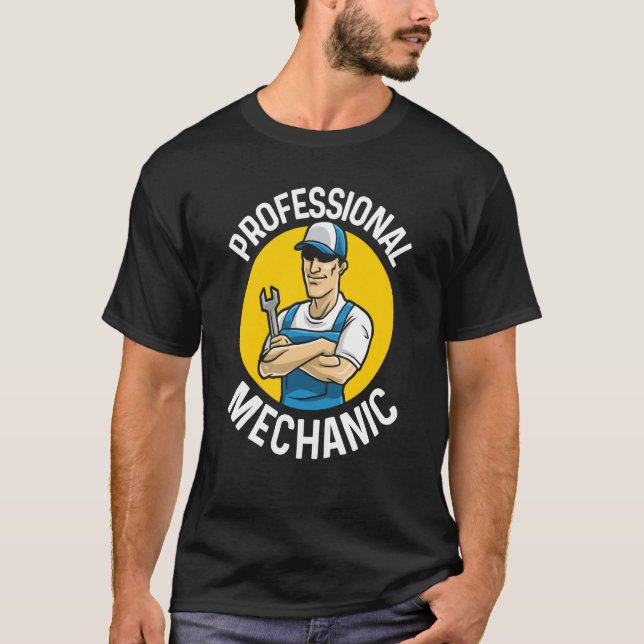 Camiseta Automóvil mecánico profesional Repa (Anverso)