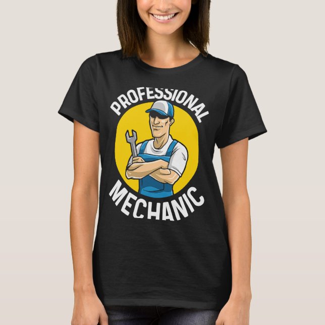 Camiseta Automóvil mecánico profesional Repa (Anverso)