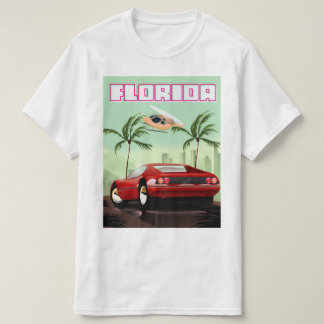 Camiseta Automóvil retro de Florida