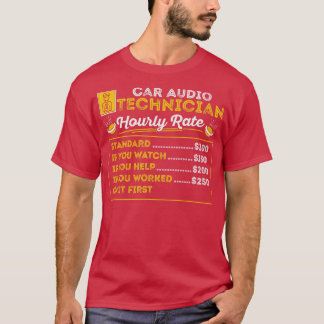 Camiseta Automóvil Técnico de Audio Automóvil Estéreo Autom