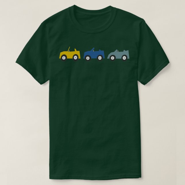 Camiseta Automóviles de carreras retro (Diseño del anverso)