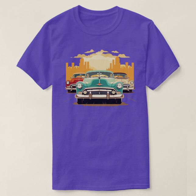 Camiseta Automóviles de época (Diseño del anverso)
