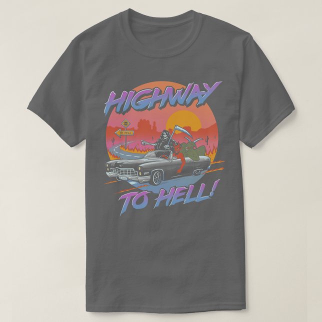 Camiseta Autopista al infierno (Diseño del anverso)