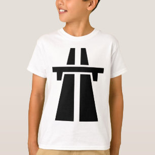 Camiseta Autopista, autopista, Autobahn - Negro