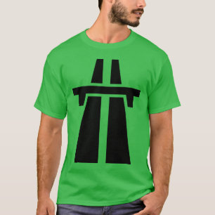 Camiseta Autopista, autopista, Autobahn - Negro