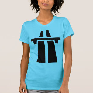 Camiseta Autopista, autopista, Autobahn - Negro