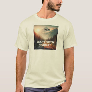 Camiseta Autopista Beartooth Montana Wyoming Eagle
