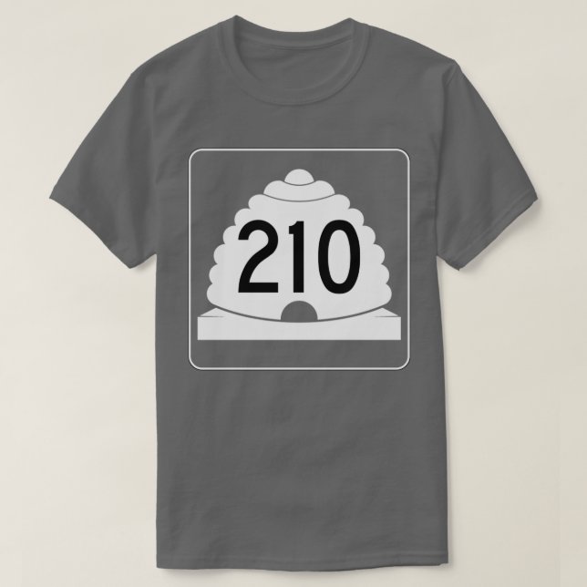 CAMISETA AUTOPISTA DE POLVO DE ESQUÍ UTAH ROUTE 210 SKI SNO (Diseño del anverso)