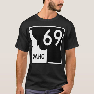 Camiseta Autopista Estatal de Idaho 69 Graciosa Prima 