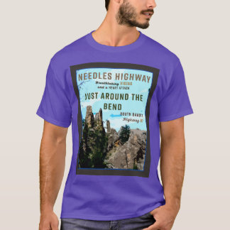 Camiseta Autopista Needles Dakota del Sur Viaje Retro