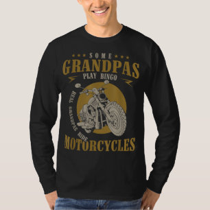 Camiseta Autopista Real Grandpas Motocicleta Gracioso Regal