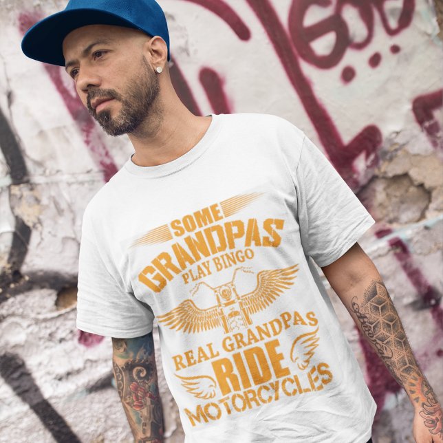Camiseta Autopista Real Grandpas Motocicletas T-Shirt (Subido por el creador)