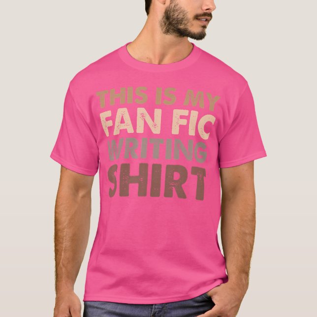 Camiseta Autor De Fanfication Writer Este Es Mi Fanficante  (Anverso)