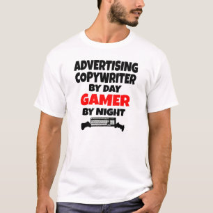 Camiseta Autor de publicidad por jugador diario de noche