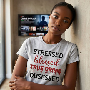 Camiseta Autor del Auténtico Crimen Obsesionado Con Camiset