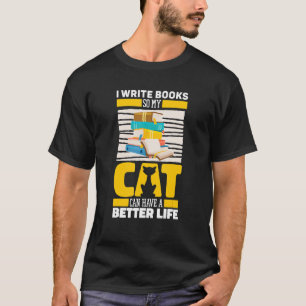 Camiseta Autor escritor de novelista de poesía de libro de 
