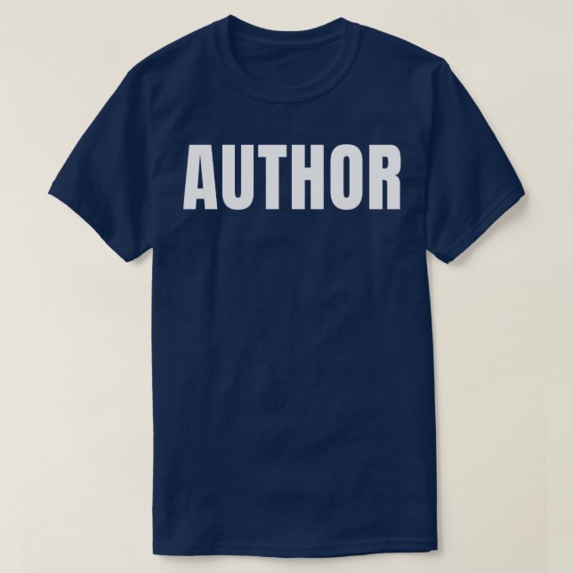 Camiseta Autor Funny Job Title Profession Birthday Gift Id (Diseño del anverso)