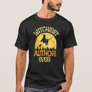 Camiseta Autor Humor de Bruja Halloween