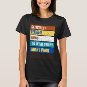 Camiseta Autor jubilado jubilado autor retirado