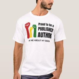 Camiseta AUTOR NEGRO ORGULLOSO ME PREGUNTA SOBRE MI Libro