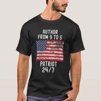 Camiseta Autor Patrio Patriótico 4 De Julio Bandera Estadou