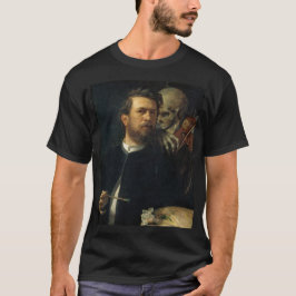 Camiseta Autoretrato con la muerte como ladrón (de Böcklin)