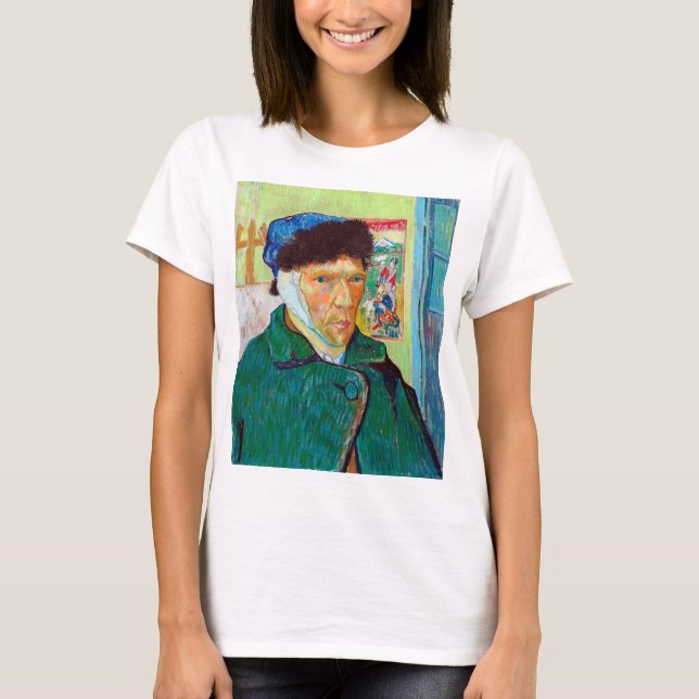 Camiseta Autoretrato con un oído amarrado, Van Gogh (Anverso)