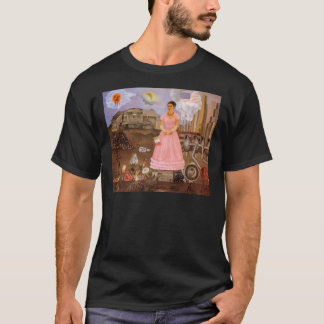 Camiseta Autoretrato de Frida Kahlo a lo largo de la línea 