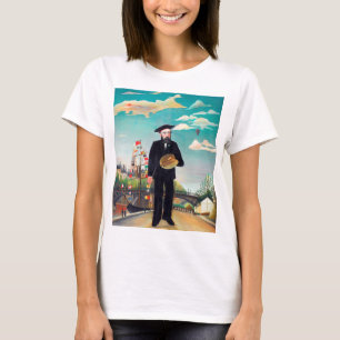 Camiseta Autoretrato, paisaje, Rousseau