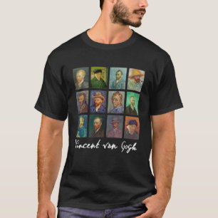 Camiseta Autoretratos de Vincent Van Gogh Art Painter gif