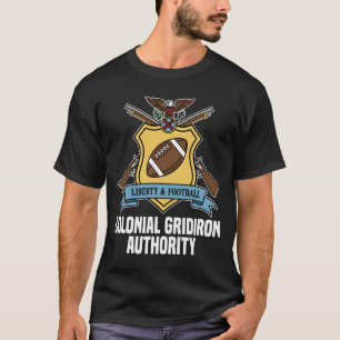 CAMISETA AUTORIDAD COLONIAL DE GRIDIRON - FÚTBOL DE NEW ENG