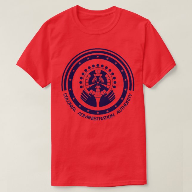 Camiseta Autoridad de administración colonial (Diseño del anverso)